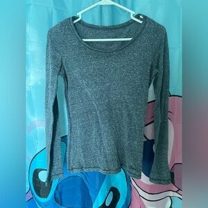 Aeropostale Heathered Gray Long Sleeve Tee